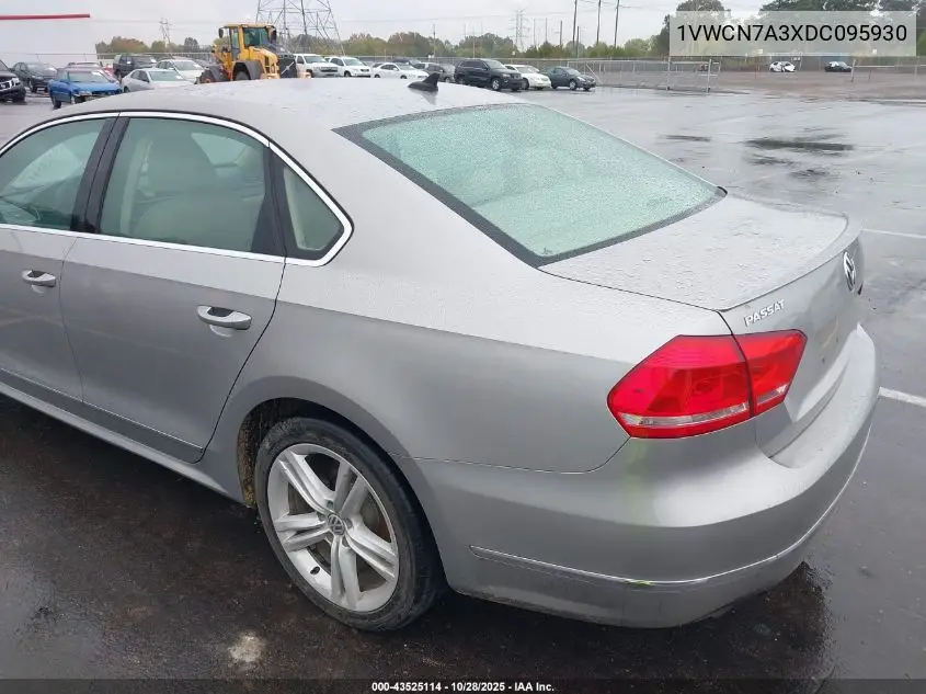 1VWCN7A3XDC095930 2013 Volkswagen Passat 2.0L Tdi Sel Premium
