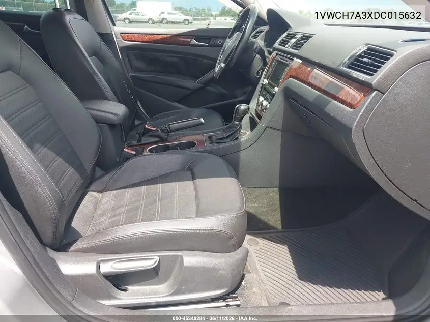 2013 Volkswagen Passat 2.5L Sel VIN: 1VWCH7A3XDC015632 Lot: 45349284