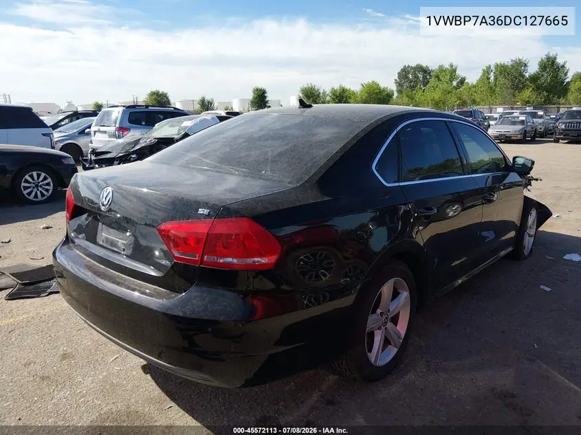 2013 Volkswagen Passat 2.5L Se VIN: 1VWBP7A36DC127665 Lot: 45572113