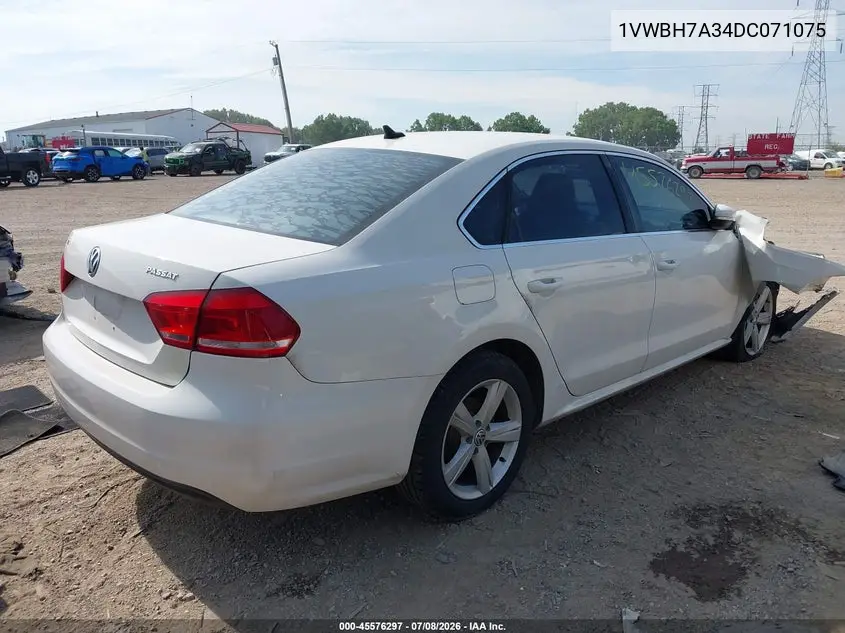 2013 Volkswagen Passat 2.5L Se VIN: 1VWBH7A34DC071075 Lot: 45576297