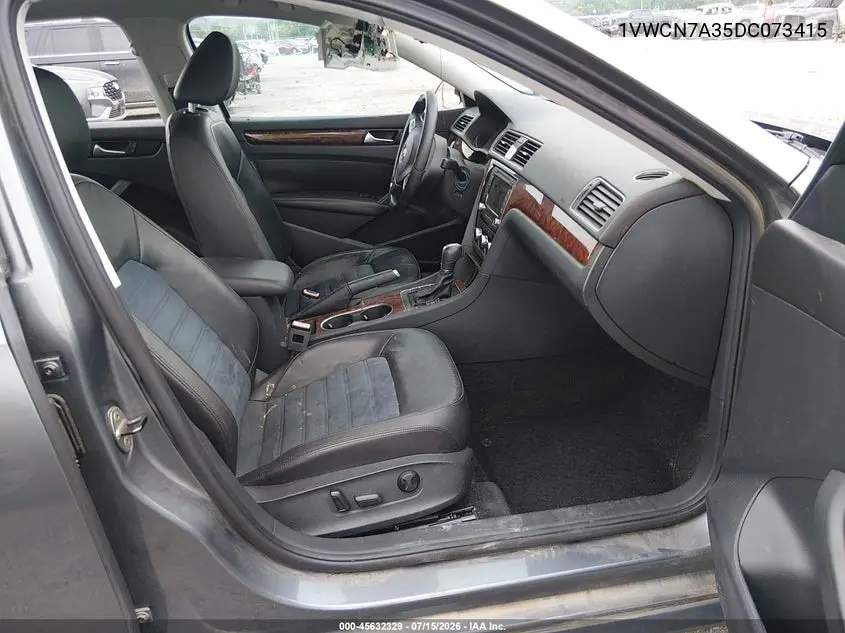 2013 Volkswagen Passat 2.0L Tdi Sel Premium VIN: 1VWCN7A35DC073415 Lot: 45632329