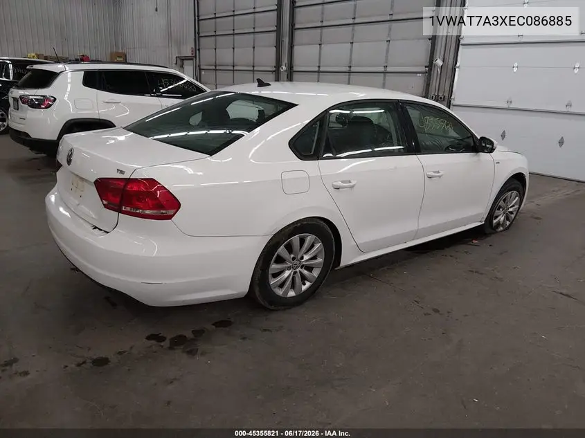 2014 Volkswagen Passat 1.8T Wolfsburg Edition VIN: 1VWAT7A3XEC086885 Lot: 45355821
