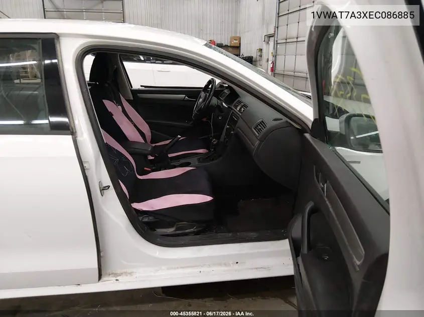 2014 Volkswagen Passat 1.8T Wolfsburg Edition VIN: 1VWAT7A3XEC086885 Lot: 45355821