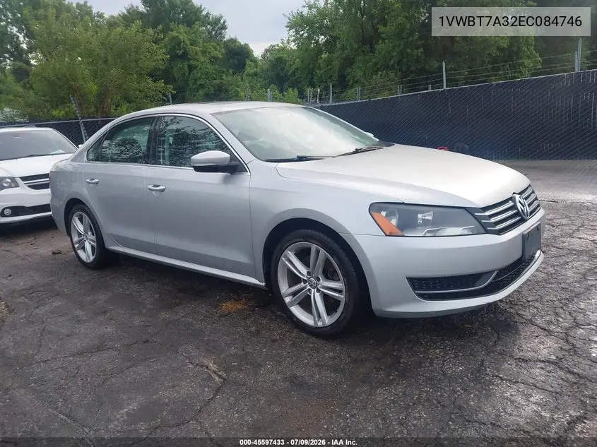 2014 Volkswagen Passat 1.8T Se VIN: 1VWBT7A32EC084746 Lot: 45597433