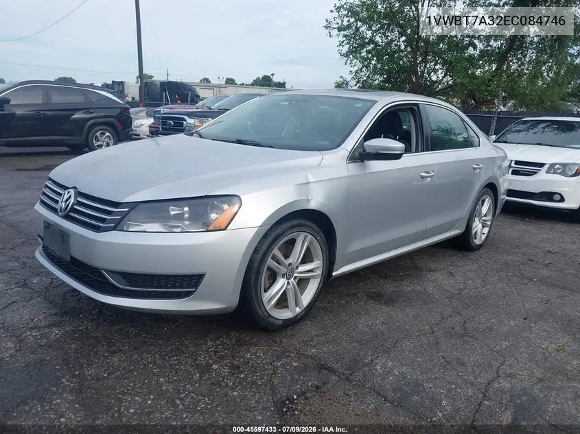 2014 Volkswagen Passat 1.8T Se VIN: 1VWBT7A32EC084746 Lot: 45597433