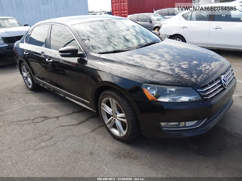 2014 Volkswagen Passat 2.0L Tdi Sel Premium VIN: 1VWCN7A36EC084585 Lot: 45676511