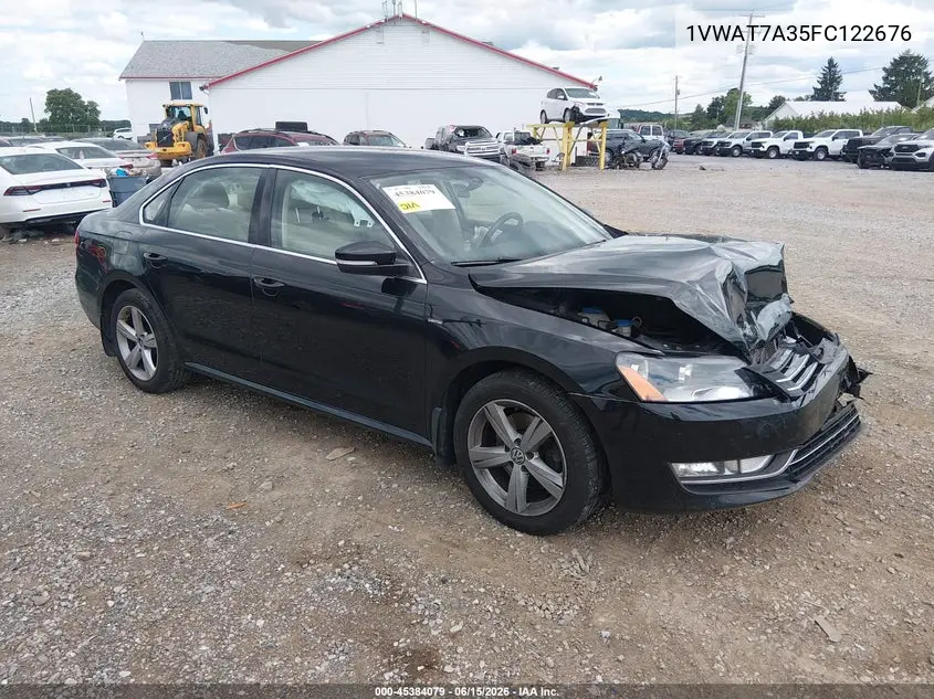 2015 Volkswagen Passat 1.8T Limited Edition VIN: 1VWAT7A35FC122676 Lot: 45384079