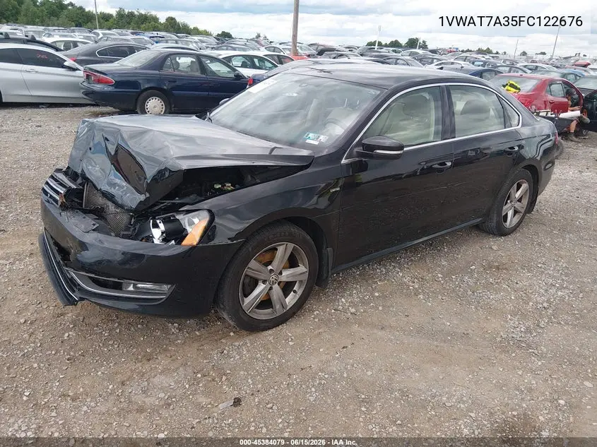 2015 Volkswagen Passat 1.8T Limited Edition VIN: 1VWAT7A35FC122676 Lot: 45384079
