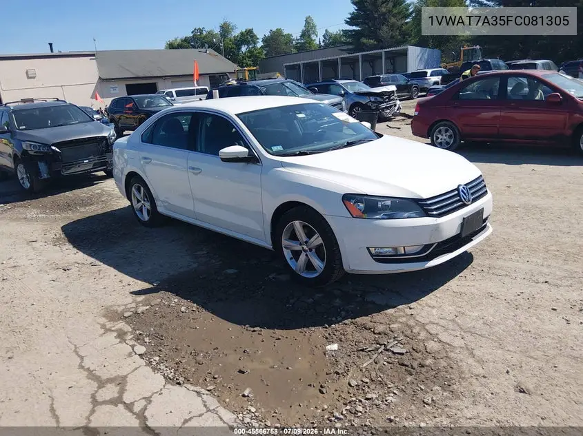 2015 Volkswagen Passat 1.8T Limited Edition VIN: 1VWAT7A35FC081305 Lot: 45566758