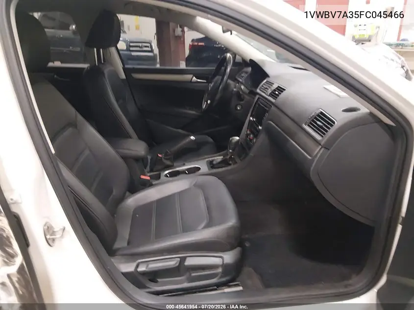 2015 Volkswagen Passat 2.0L Tdi Se VIN: 1VWBV7A35FC045466 Lot: 45641954