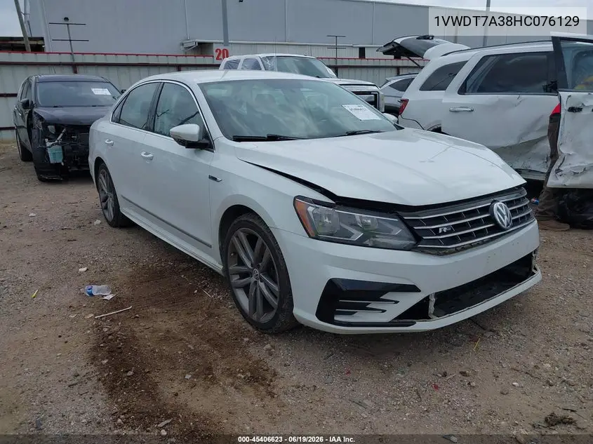 2017 Volkswagen Passat 1.8T R-Line VIN: 1VWDT7A38HC076129 Lot: 45406623