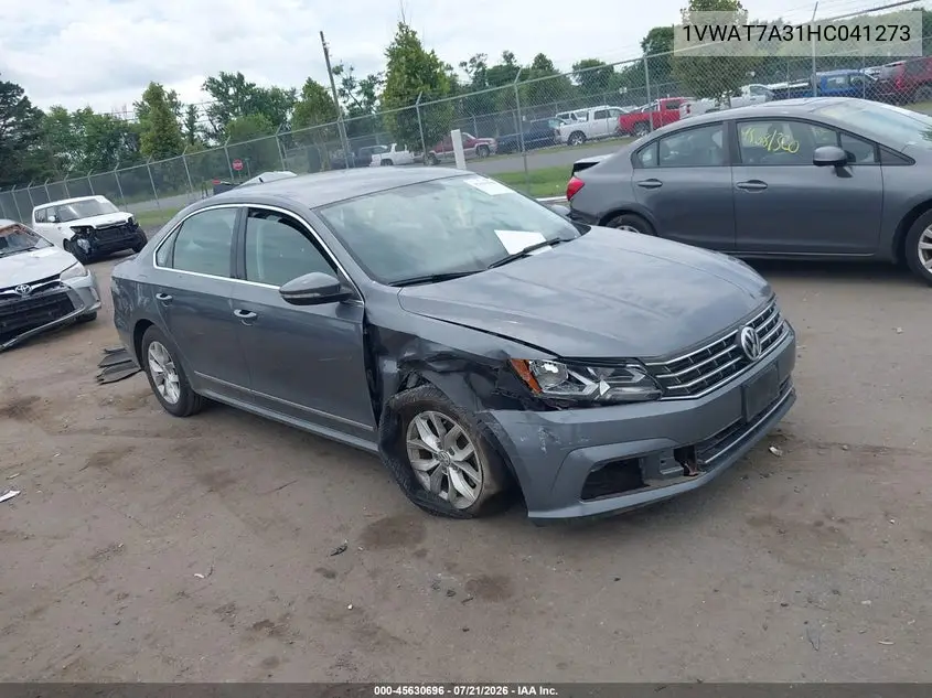 2017 Volkswagen Passat 1.8T S VIN: 1VWAT7A31HC041273 Lot: 45630696