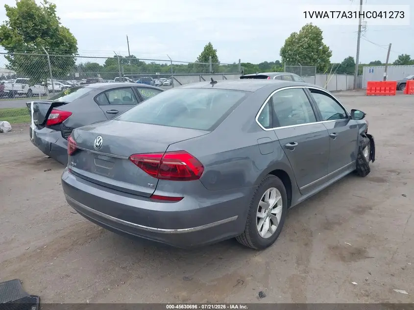 2017 Volkswagen Passat 1.8T S VIN: 1VWAT7A31HC041273 Lot: 45630696