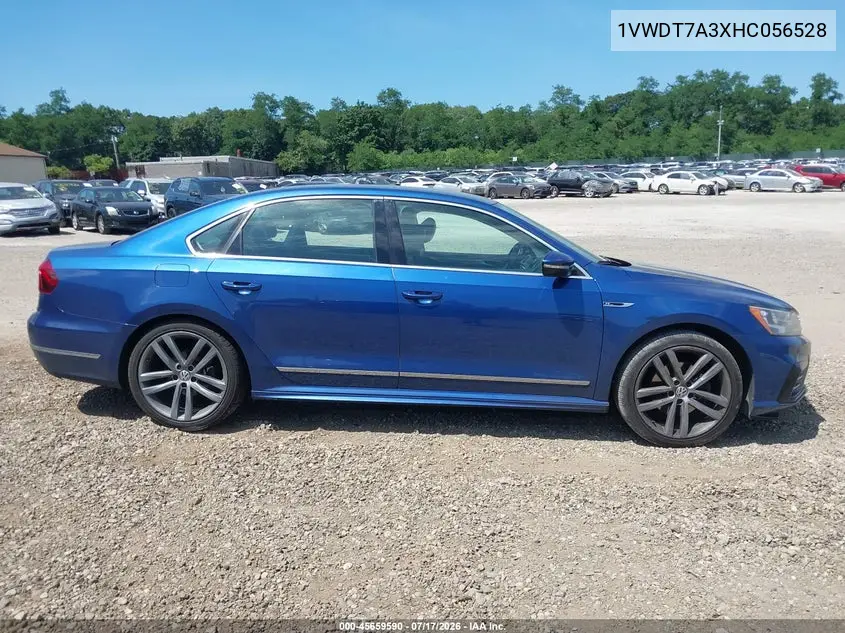 2017 Volkswagen Passat 1.8T R-Line VIN: 1VWDT7A3XHC056528 Lot: 45659590