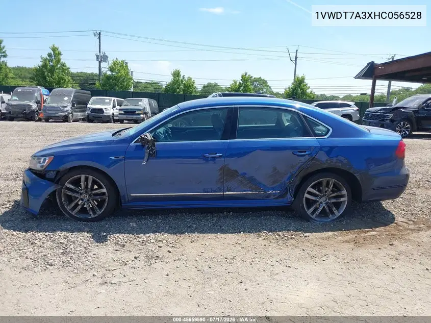 2017 Volkswagen Passat 1.8T R-Line VIN: 1VWDT7A3XHC056528 Lot: 45659590