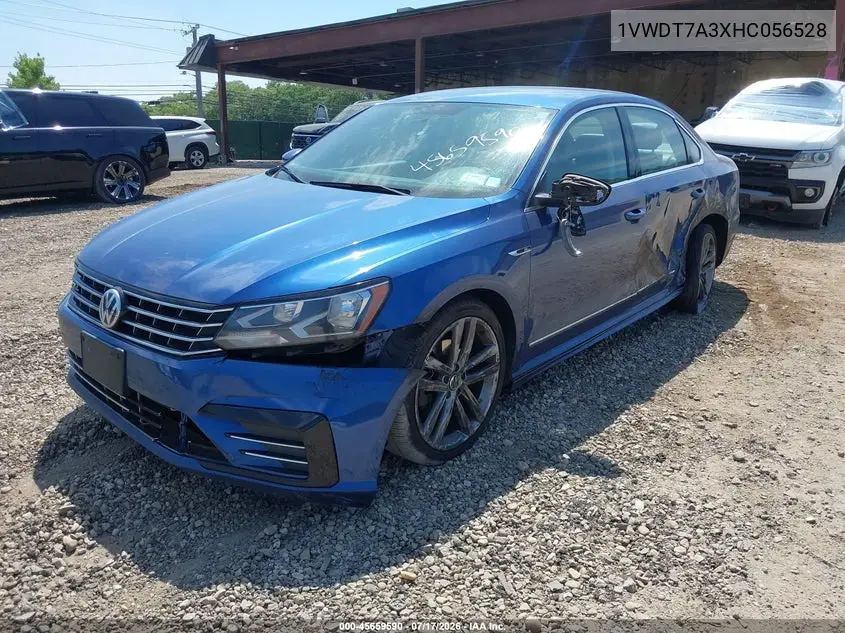 2017 Volkswagen Passat 1.8T R-Line VIN: 1VWDT7A3XHC056528 Lot: 45659590