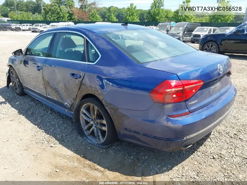2017 Volkswagen Passat 1.8T R-Line VIN: 1VWDT7A3XHC056528 Lot: 45659590