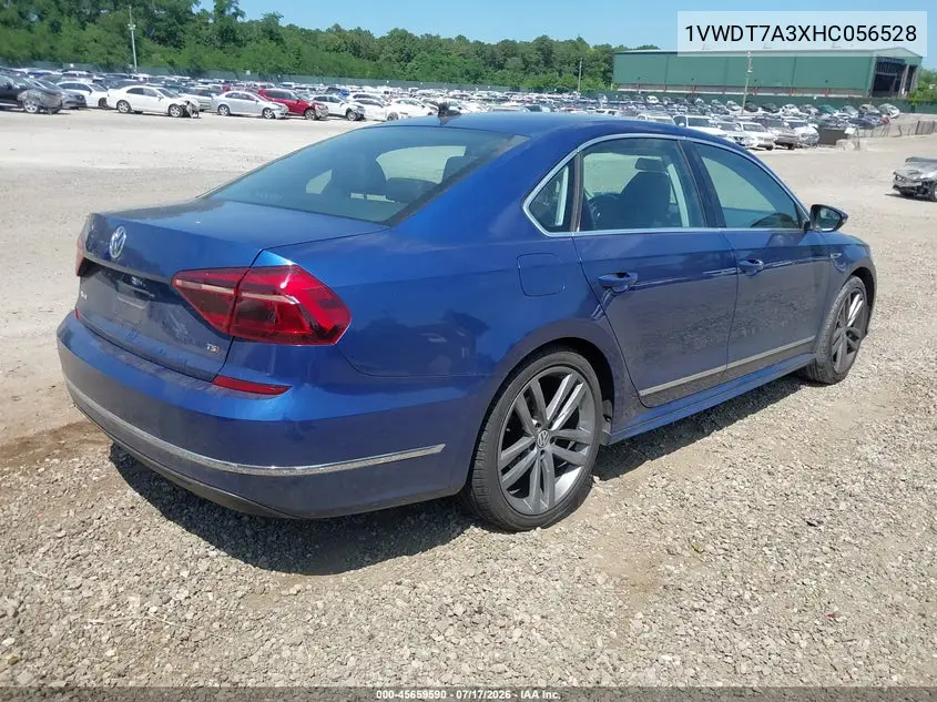 2017 Volkswagen Passat 1.8T R-Line VIN: 1VWDT7A3XHC056528 Lot: 45659590