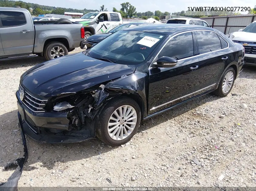 2017 Volkswagen Passat 1.8T Se VIN: 1VWBT7A3XHC077290 Lot: 45661821