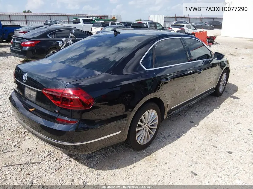 2017 Volkswagen Passat 1.8T Se VIN: 1VWBT7A3XHC077290 Lot: 45661821