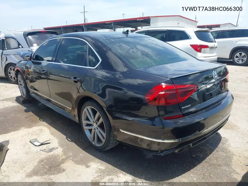 2017 Volkswagen Passat 1.8T R-Line VIN: 1VWDT7A38HC066300 Lot: 45663910
