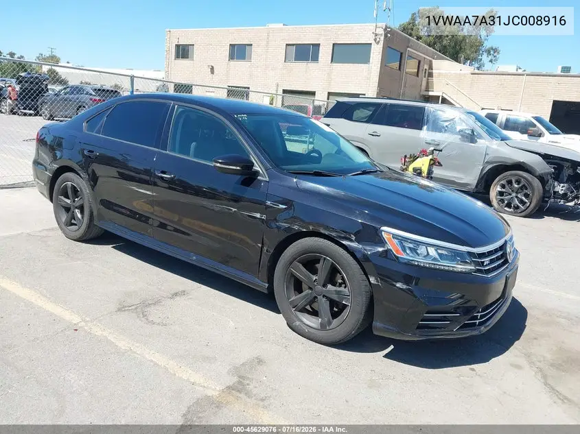 2018 Volkswagen Passat 2.0T R-Line/2.0T S VIN: 1VWAA7A31JC008916 Lot: 45629076