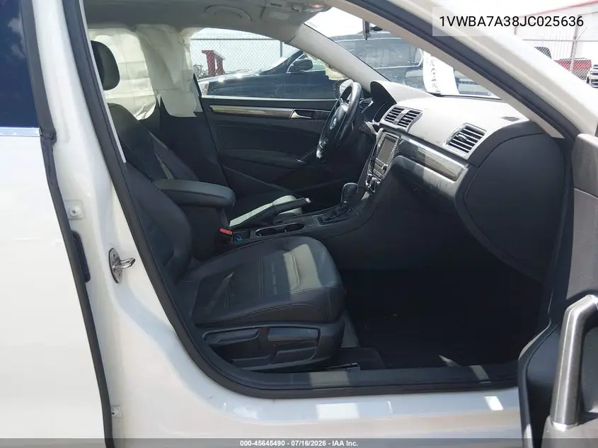 2018 Volkswagen Passat 2.0T Se VIN: 1VWBA7A38JC025636 Lot: 45645490