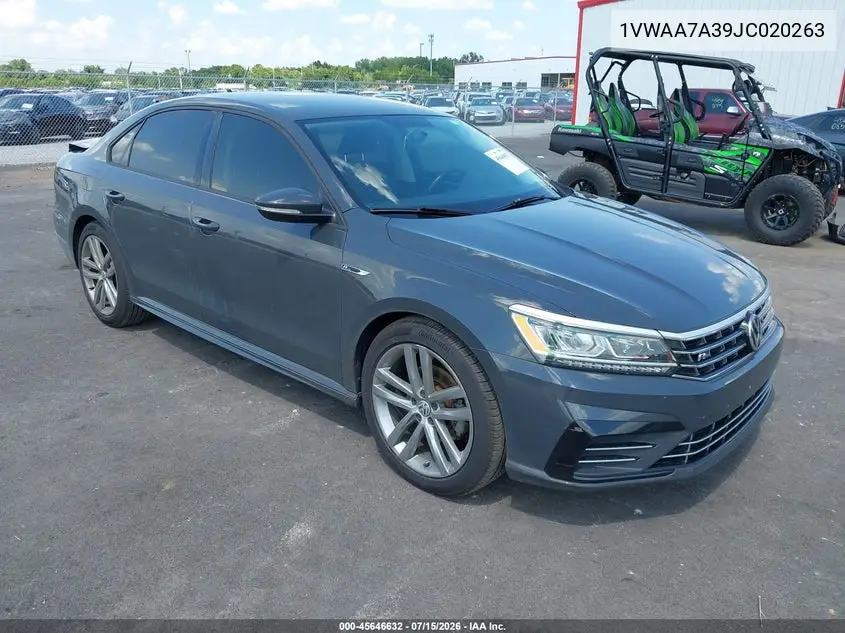 2018 Volkswagen Passat 2.0T R-Line/2.0T S VIN: 1VWAA7A39JC020263 Lot: 45646632