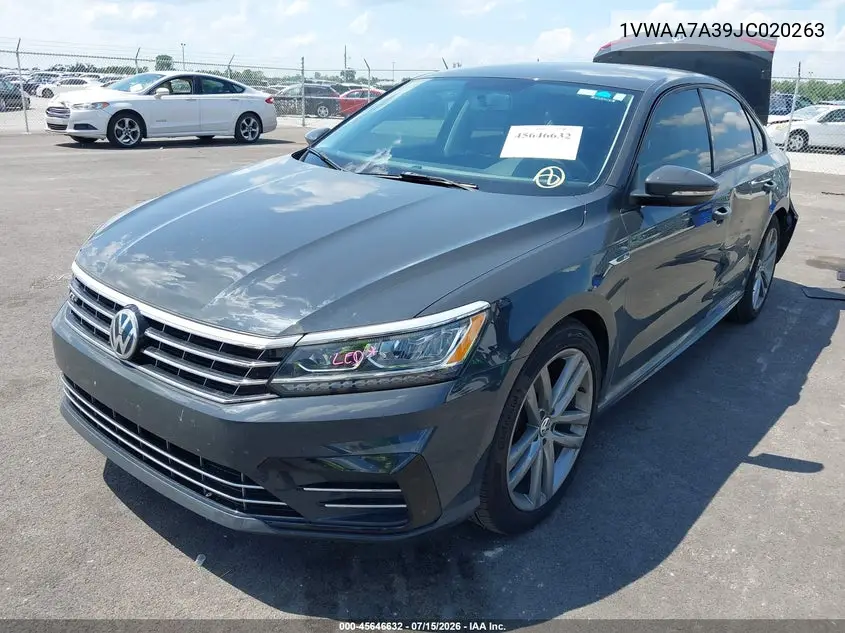 2018 Volkswagen Passat 2.0T R-Line/2.0T S VIN: 1VWAA7A39JC020263 Lot: 45646632