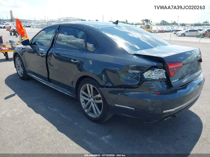 2018 Volkswagen Passat 2.0T R-Line/2.0T S VIN: 1VWAA7A39JC020263 Lot: 45646632