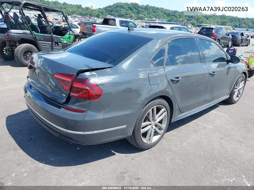 2018 Volkswagen Passat 2.0T R-Line/2.0T S VIN: 1VWAA7A39JC020263 Lot: 45646632