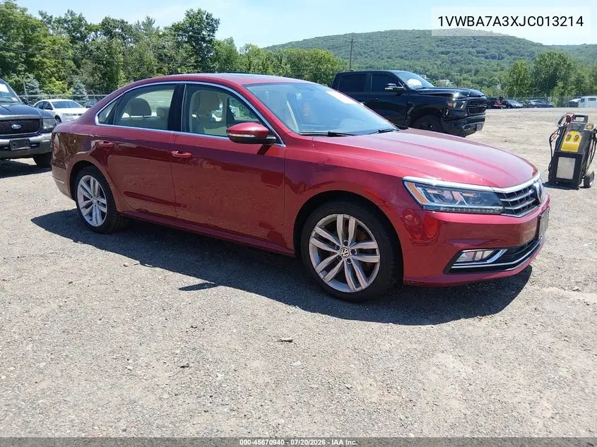 2018 Volkswagen Passat 2.0T Se VIN: 1VWBA7A3XJC013214 Lot: 45670940