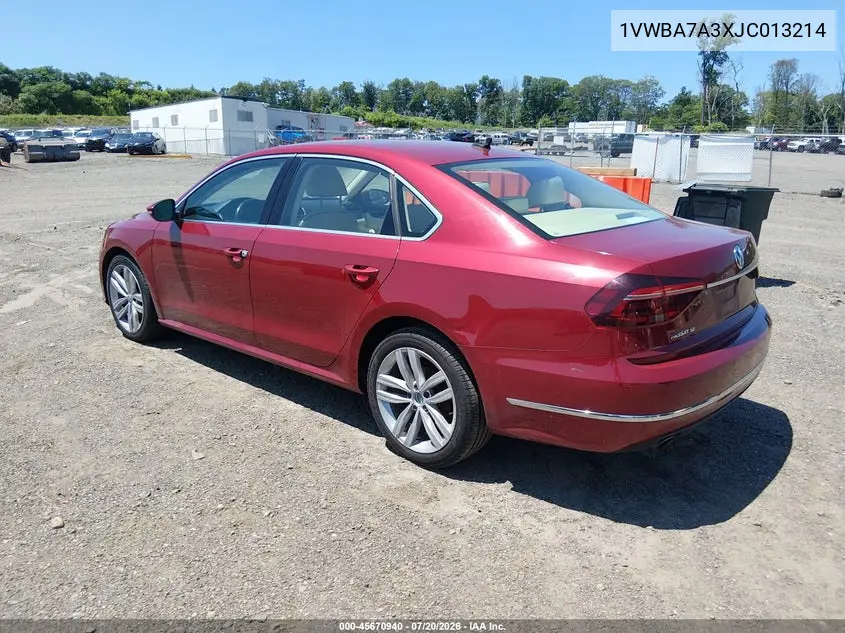 2018 Volkswagen Passat 2.0T Se VIN: 1VWBA7A3XJC013214 Lot: 45670940