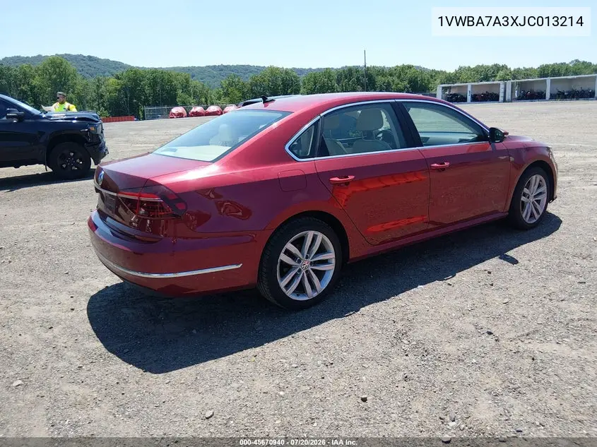 2018 Volkswagen Passat 2.0T Se VIN: 1VWBA7A3XJC013214 Lot: 45670940
