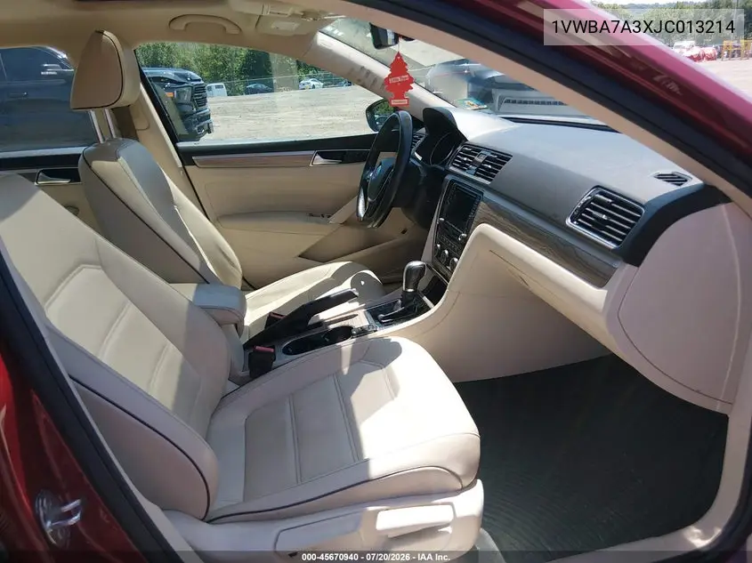 2018 Volkswagen Passat 2.0T Se VIN: 1VWBA7A3XJC013214 Lot: 45670940