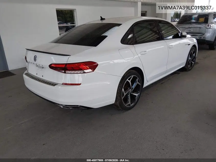 2020 Volkswagen Passat 2.0T R-Line VIN: 1VWMA7A39LC015337 Lot: 45577909
