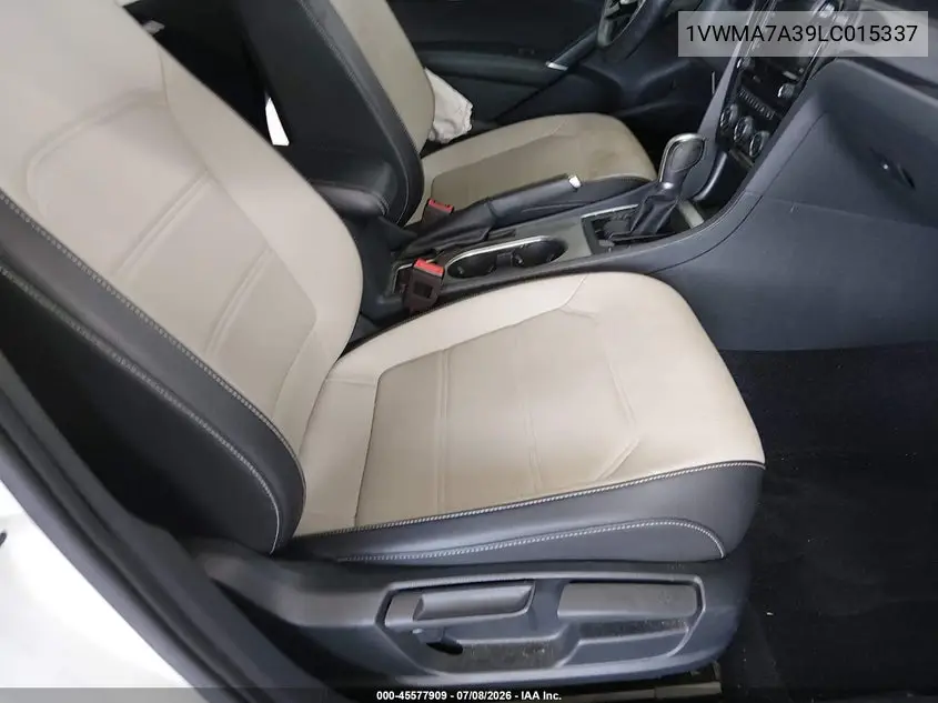 2020 Volkswagen Passat 2.0T R-Line VIN: 1VWMA7A39LC015337 Lot: 45577909
