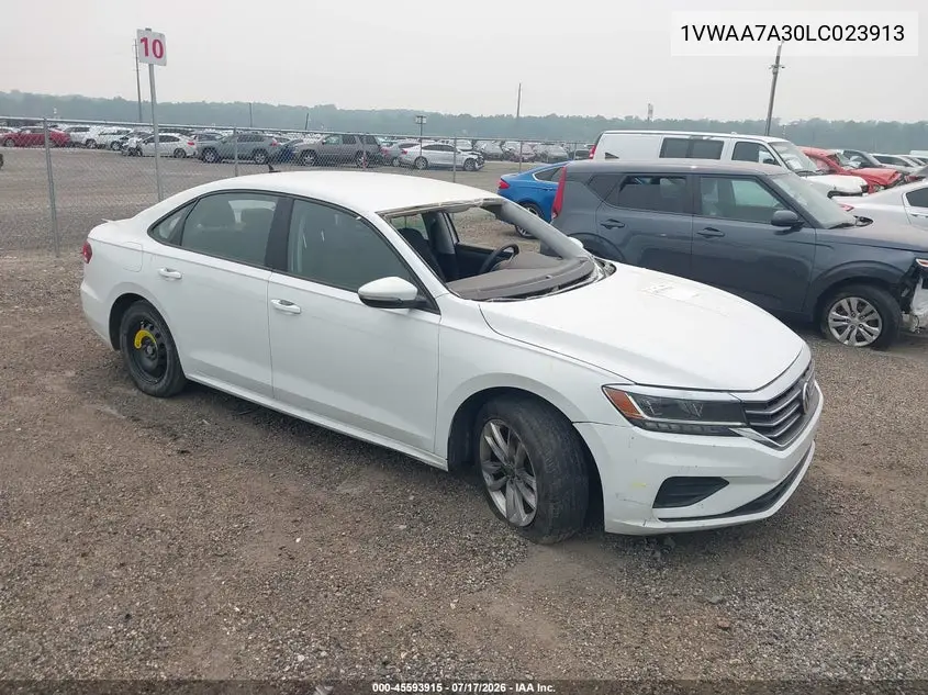 2020 Volkswagen Passat 2.0T S VIN: 1VWAA7A30LC023913 Lot: 45593915
