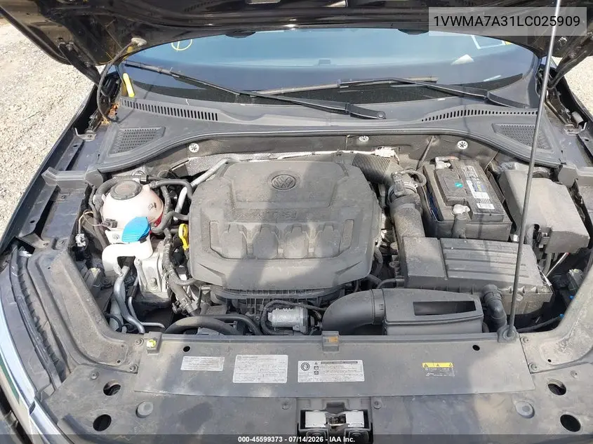2020 Volkswagen Passat 2.0T R-Line VIN: 1VWMA7A31LC025909 Lot: 45599373