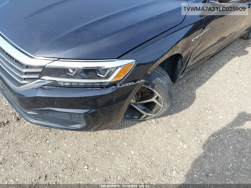 2020 Volkswagen Passat 2.0T R-Line VIN: 1VWMA7A31LC025909 Lot: 45599373
