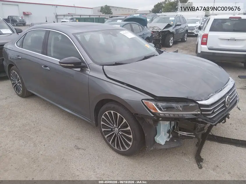 2022 Volkswagen Passat 2.0T Limited Edition VIN: 1VWBA7A39NC009676 Lot: 45390206