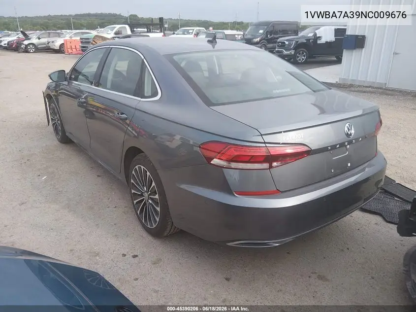 2022 Volkswagen Passat 2.0T Limited Edition VIN: 1VWBA7A39NC009676 Lot: 45390206