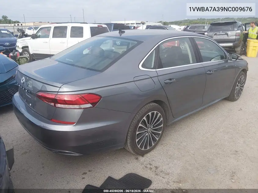 2022 Volkswagen Passat 2.0T Limited Edition VIN: 1VWBA7A39NC009676 Lot: 45390206