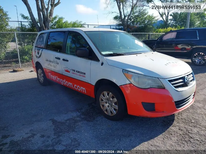 2009 Volkswagen Routan S VIN: 2V8HW44189R559153 Lot: 40401380
