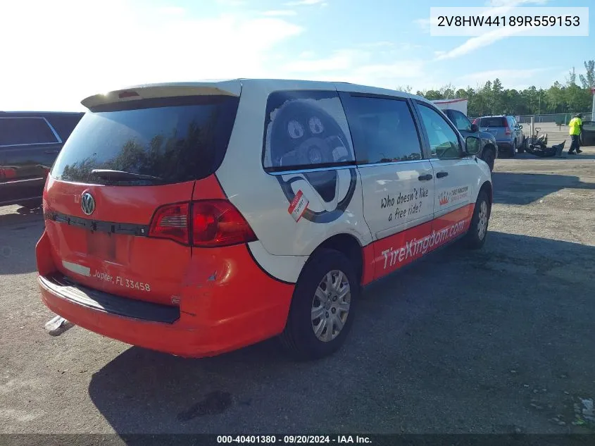 2009 Volkswagen Routan S VIN: 2V8HW44189R559153 Lot: 40401380
