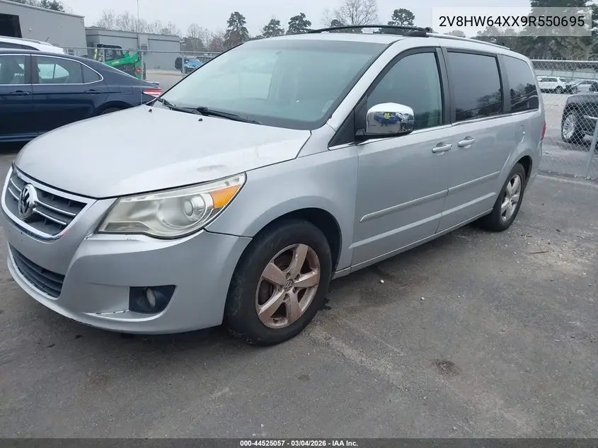 2009 Volkswagen Routan Sel Premium VIN: 2V8HW64XX9R550695 Lot: 44525057