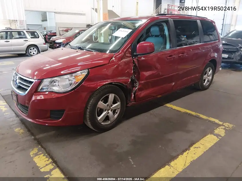 2009 Volkswagen Routan Sel VIN: 2V8HW54X19R502416 Lot: 45626594
