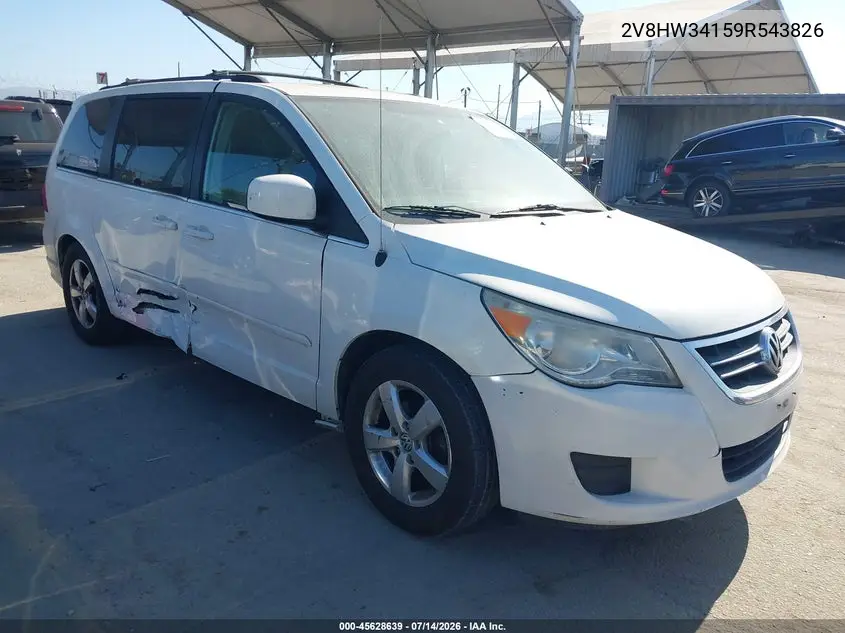 2009 Volkswagen Routan Se VIN: 2V8HW34159R543826 Lot: 45628639