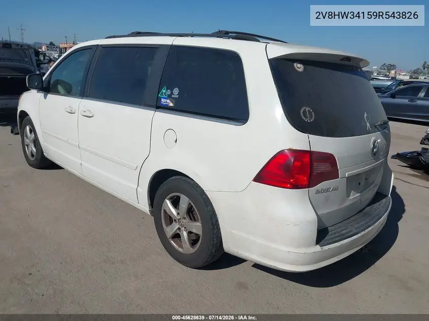 2009 Volkswagen Routan Se VIN: 2V8HW34159R543826 Lot: 45628639