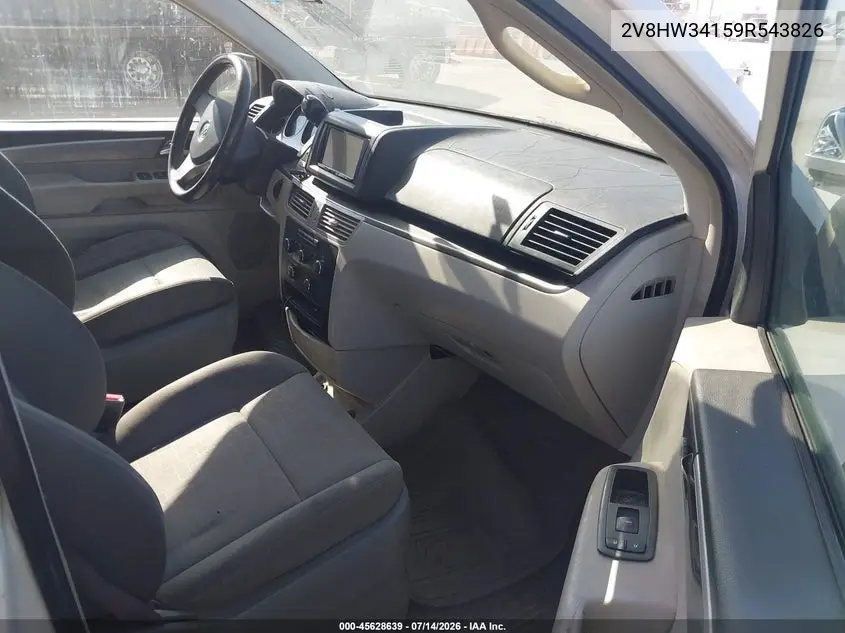 2009 Volkswagen Routan Se VIN: 2V8HW34159R543826 Lot: 45628639